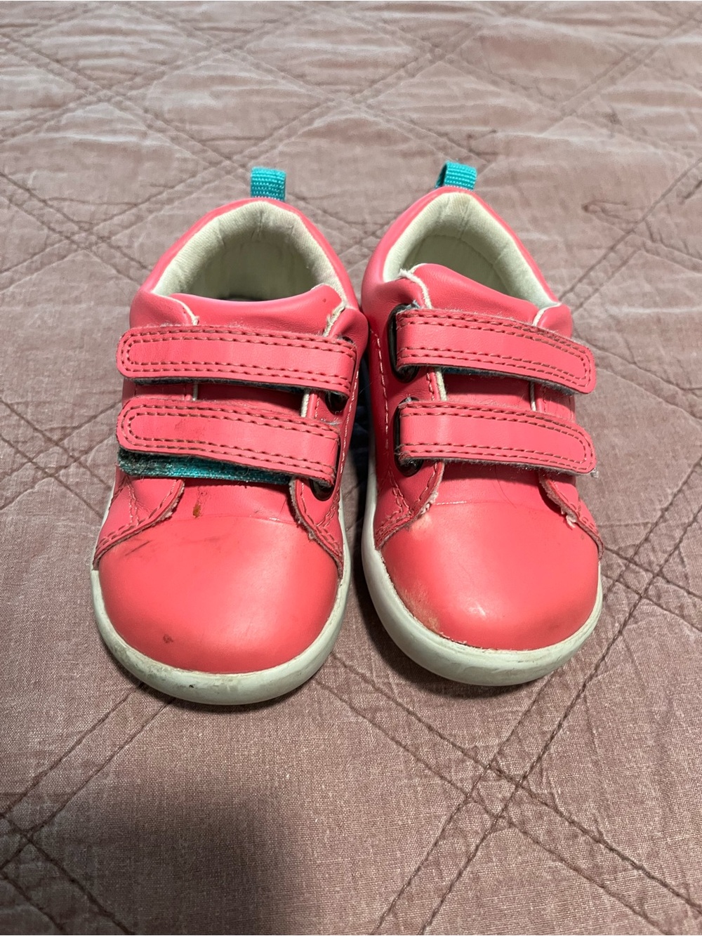 Toddler Double-Strap Pink Walker Shoes